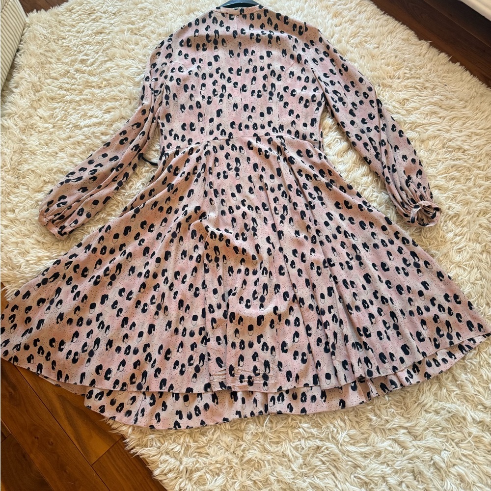 EUC Carolina Herrera Leopard Print Dress with belt - Picture 7 of 11